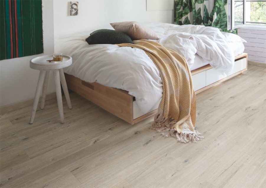 Вінілова підлога Quick Step Bloom AVMPU40200 Дуб бавовна білий