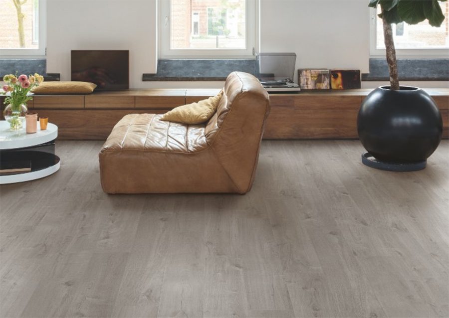 Вінілова підлога Quick Step Bloom AVMPU40202 Дуб бавовна темно-сірий