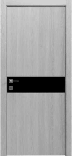 Сучасні двері Rodos Modern Flat-02 з алюмінієвим контуром.