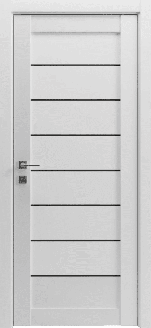 Міжкімнатні двері Rodos Grand Lux 2 BLK у сучасному інтер'єрі.