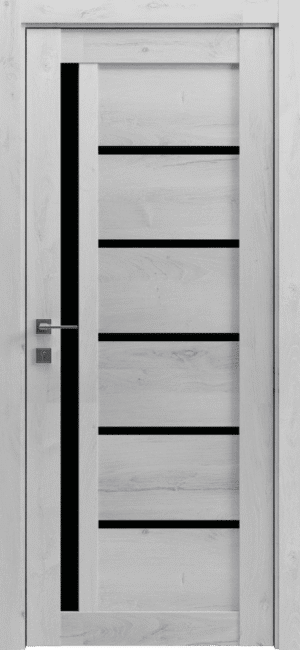 Міжкімнатні двері Rodos Grand Lux 6 BLK у сучасному інтер'єрі.