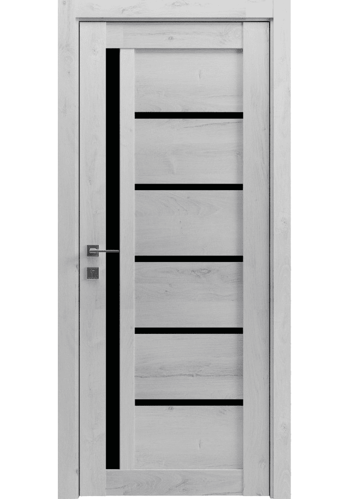 Міжкімнатні двері Rodos Grand Lux 6 BLK у сучасному інтер'єрі.